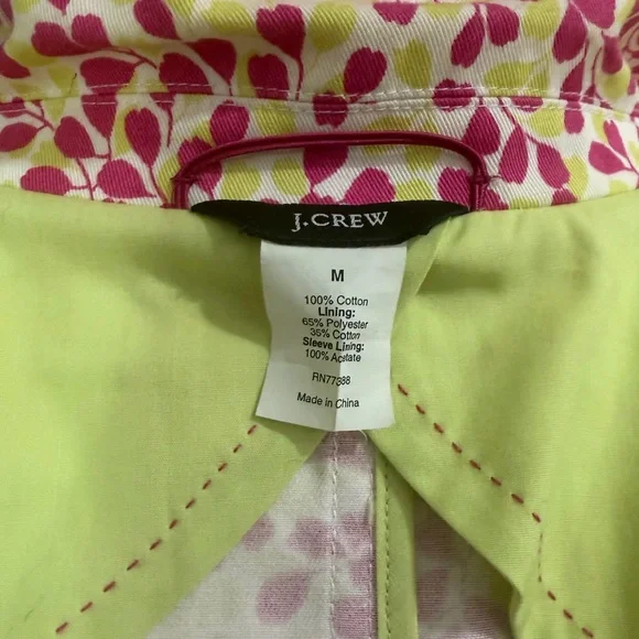 J. Crew Pink and Yellow Printed Blazer - Picture 4 of 4